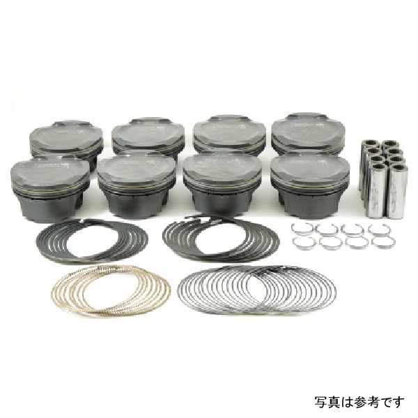 MS Piston Set Ford Coyote 314ci 3.701in Bore 3.650in Stroke 5.933in Rod .866 Pin -1cc 11CR