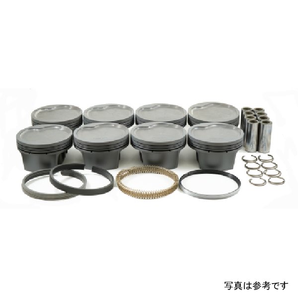 MS Piston Set Ford 514ci 4.44in Bore 4.150in Stroke 6.7in Rod 0.990 Pin -28cc 9.9CR - Set of 8