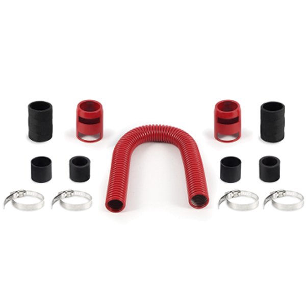 Mishimoto 24in フレキシブル ラジエーター ホースキット 赤