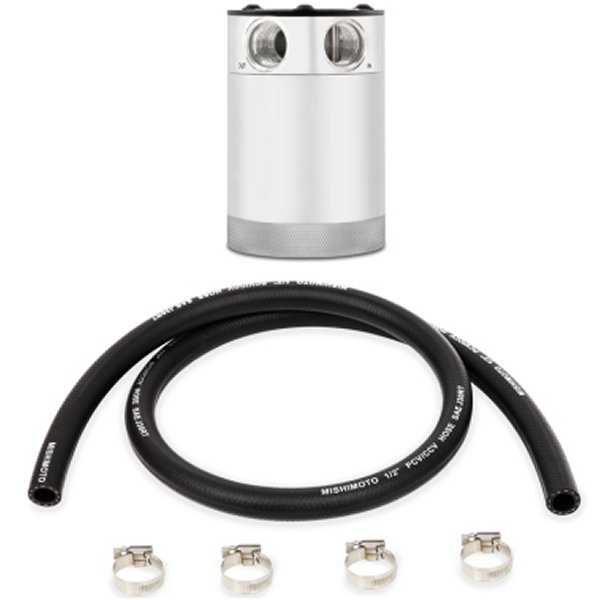 Mishimoto コンパクト バッフル オイルキャッチタンク 2ポート ポリッシュ