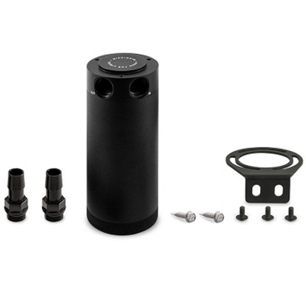 Mishimoto 2ポート ユニバーサル XL バッフル Catch Can 黒