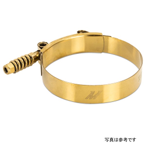 Mishimoto 3.75インチ ステンレススチール Constant Tension Tボルトクランプ ゴールド