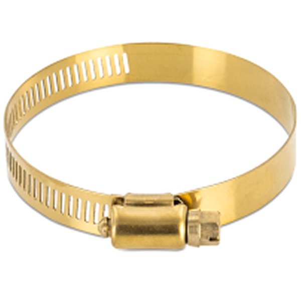Mishimoto 高トルクウォームギアクランプ 2.83in.-3.74in. 72mm-95mm ゴールド 2個入り