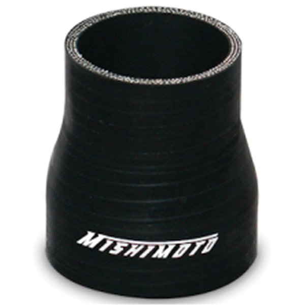 Mishimoto 2.0 to 2.5インチ 黒 トランジション カプラー