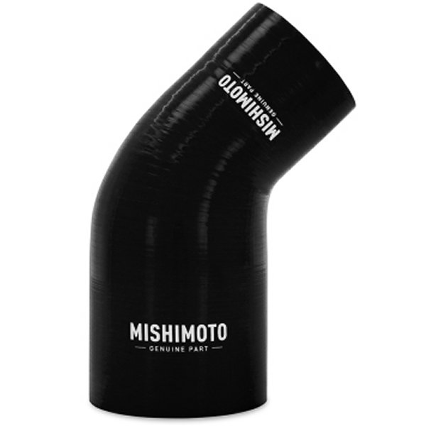 Mishimoto 2.5in to 3in 45 Degree シリコン Coupler 黒