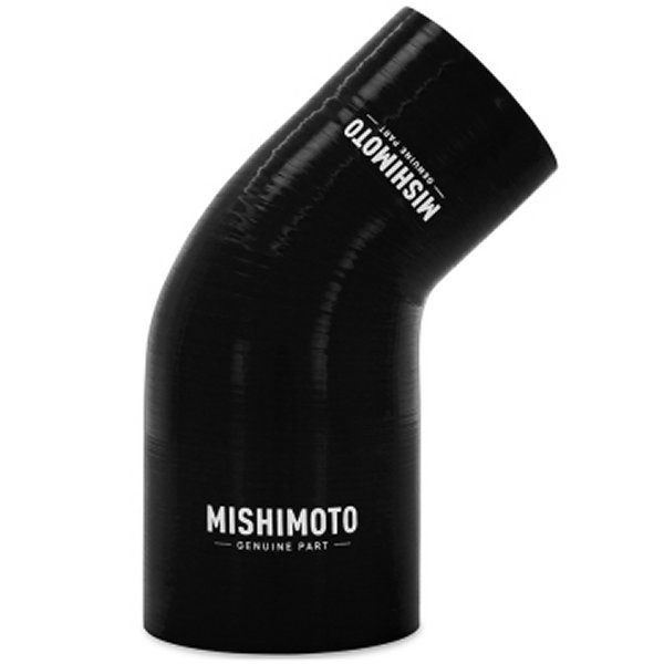 Mishimoto シリコン リデューサー カプラー 45 Degree 2.5in to 3.25in 黒