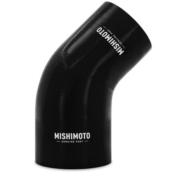 Mishimoto シリコン リデューサー カプラー 45 Degree 3in to 3.75in 黒