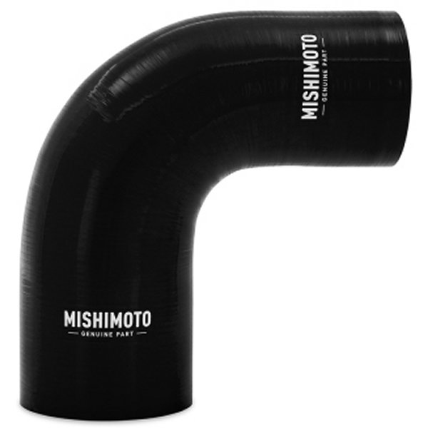 Mishimoto シリコン リデューサー カプラー 90度 2in to 2.5in 黒