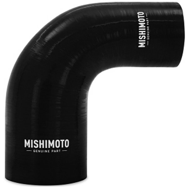 Mishimoto シリコン リデューサー カプラー 90度 2.25in to 3in 黒