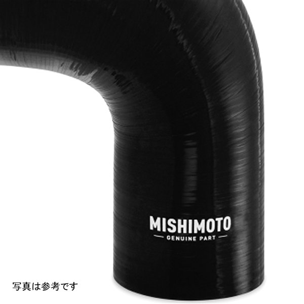 Mishimoto シリコン リデューサー カプラー 90度 2.5in to 4in 黒