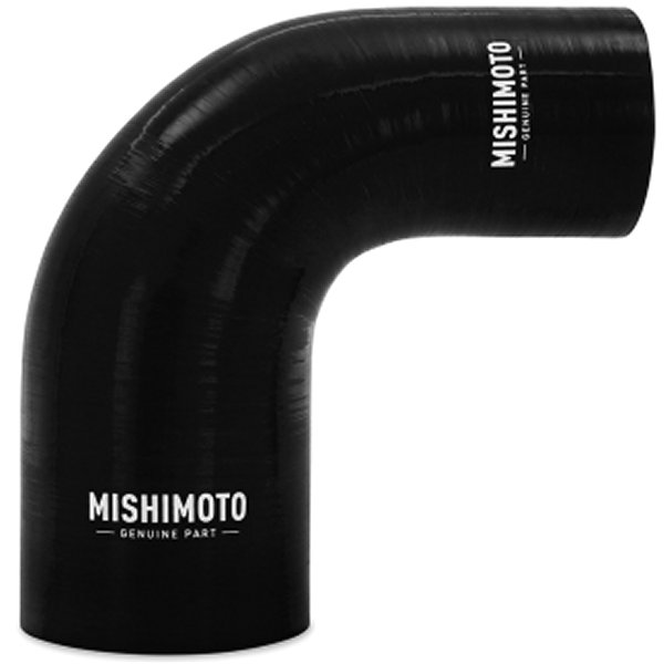 Mishimoto シリコン リデューサー カプラー 90度 3in to 3.5in 黒