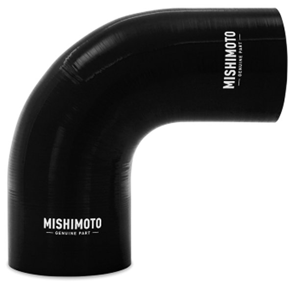 Mishimoto シリコン リデューサー カプラー 90度 3.5in to 4in 黒