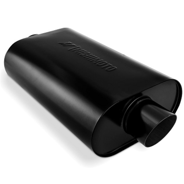 Mishimoto マフラー 2.5インチ Center Inlet/Outlet Angled Tip 黒