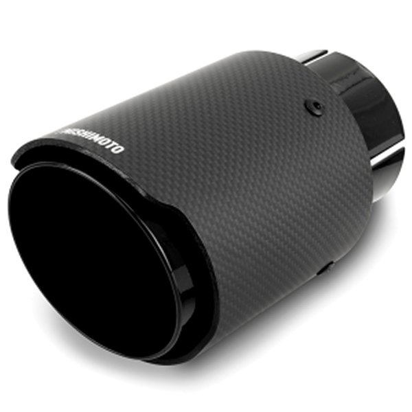 Mishimoto カーボンファイバー マフラーチップ 2.5in Inlet 3.5in Outlet 黒