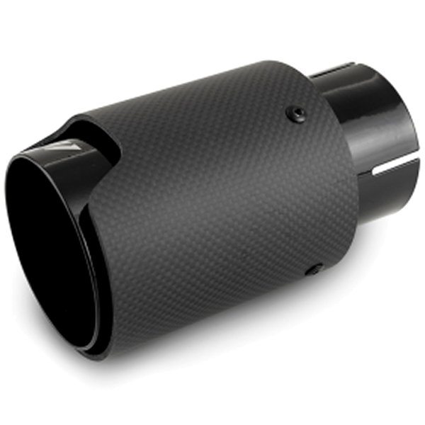 Mishimoto カーボンファイバー マフラーチップ 2.5in Inlet 3.5in Outlet M 黒