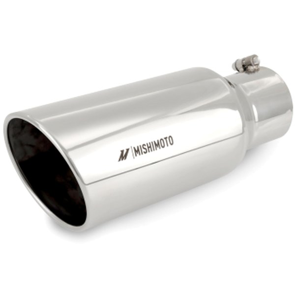 Mishimoto ユニバーサル スチール マフラーチップ 5in Inlet 6in Outlet ポリッシュ