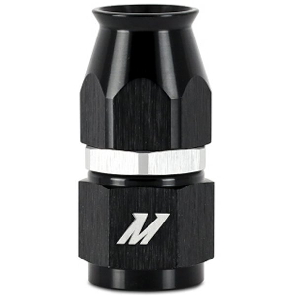 Mishimoto アルミニウム PTFE -6AN ストレートフィッティング 黒