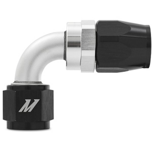 Mishimoto アルミニウム -8AN 90 Degree フィッティング 黒