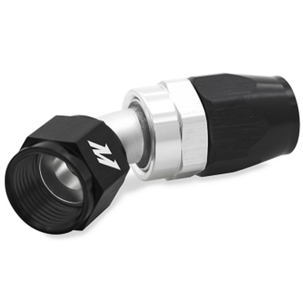 Mishimoto アルミニウム -10AN 45 Degree フィッティング 黒