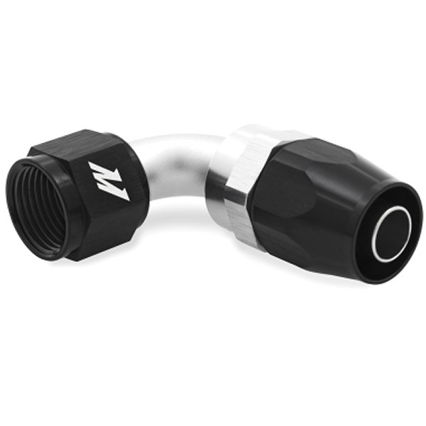 Mishimoto アルミニウム -10AN 90 Degree フィッティング 黒
