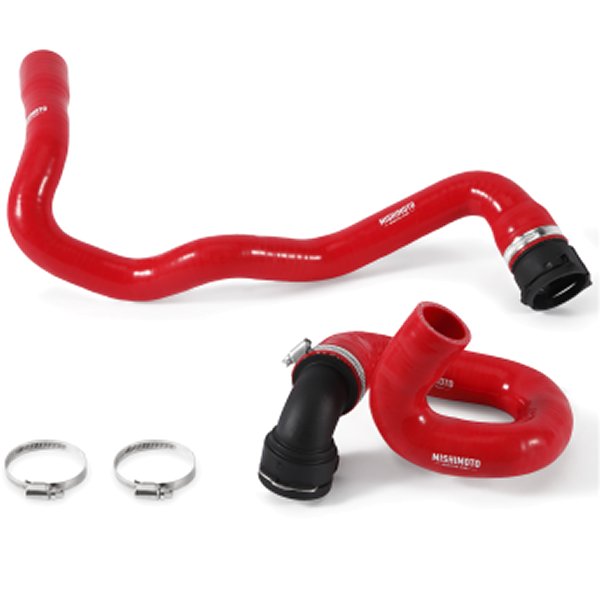 Mishimoto 13年-16年 フォード Focus ST 2.0L シリコンラジエーターホースキット 赤