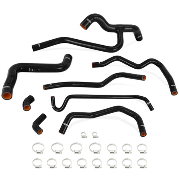 Mishimoto 05年-10年 マスタング V6 シリコン ラジエーター &ヒーターホースキット 黒