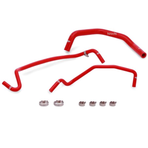 Mishimoto 15年以降 フォード マスタング GT シリコン補助ホースキット 赤