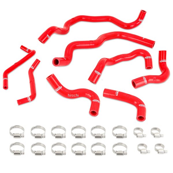 Mishimoto 16年以降 Infiniti Q50/Q60 3.0T Ancillary クーラント ホースキット 赤