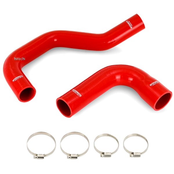 Mishimoto 1991-1993 ダッジ 5.9L カミンズ シリコン クーラント ホースキット 赤