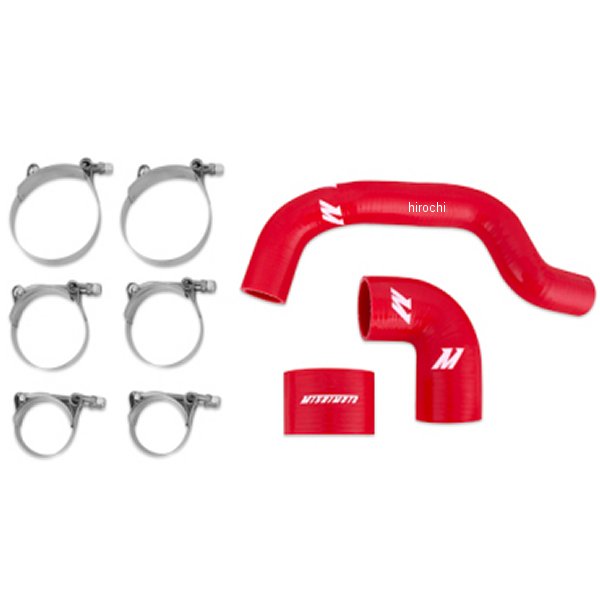 Mishimoto 04年-07年 スバル WRX STI USDM シリコンインタークーラーホース 赤