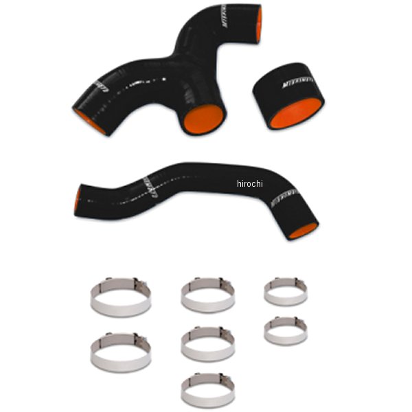 Mishimoto 02年-05年 スバル WRX シリコン インタークーラーホース 黒