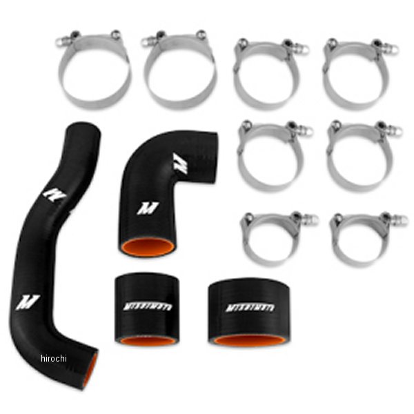 Mishimoto 04年-07年 スバル WRX STI JDM シリコンインタークーラーホース 黒