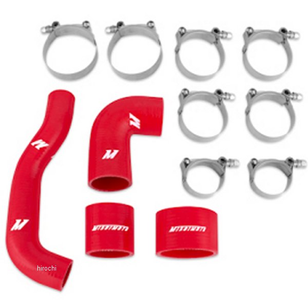 Mishimoto 04年-07年 スバル WRX STI JDM シリコンインタークーラーホース 赤