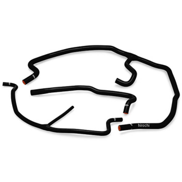 Mishimoto 05年-08年 Chevy コルベット/Z06 シリコン補助ホースキット 黒