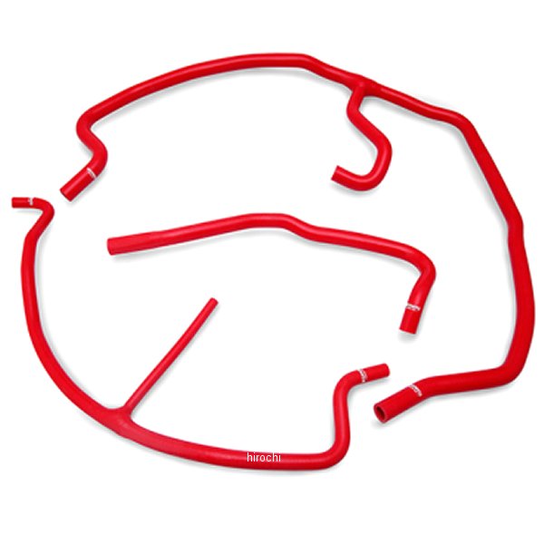 Mishimoto 09年-14年 Chevy コルベット シリコン補助ホースキット 赤