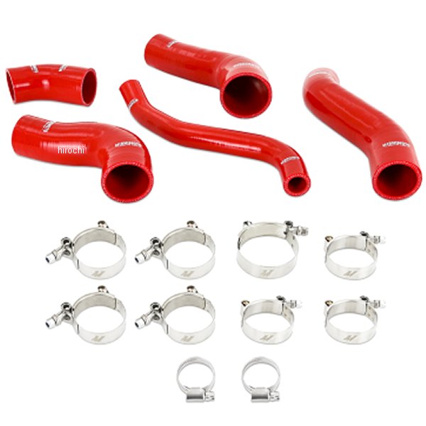 Mishimoto 13年-17年 ヒュンダイ ヴェロスター ターボ シリコン インタークーラーホースキット 赤
