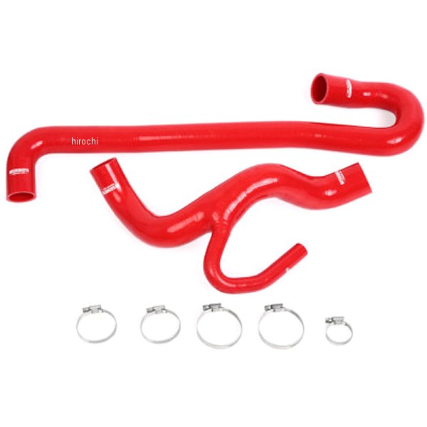 Mishimoto 12年以降 Jeep グランドチェロキー SRT8 6.4L V8 シリコンラジエーターホースキット 赤