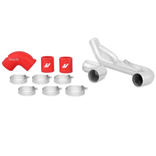 Mishimoto 08年以降 三菱 Lancer Evolution X ロワー インタークーラーパイプ キット 赤