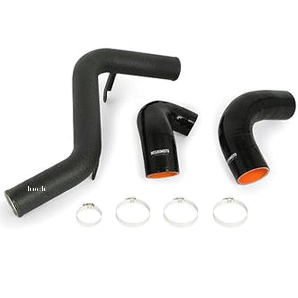 Mishimoto 13年以降 フォード Focus ST ホットサイドインタークーラーパイプ キット リンクルブラック
