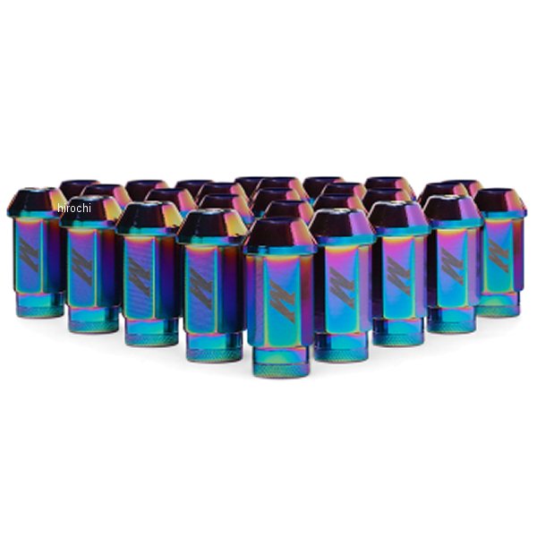 Mishimoto アルミニウム Locking ラグナット M12x1.5 27個セット ネオクローム