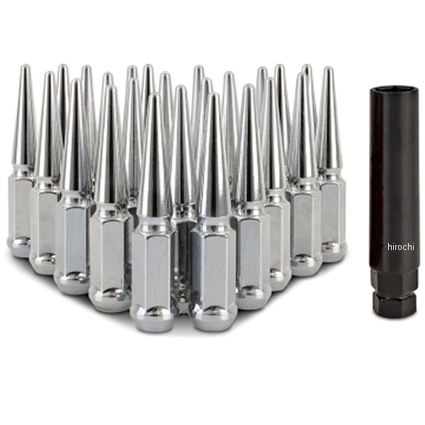 Mishimoto スチール スパイク ラグナット M14 x 1.5 24個セット クローム