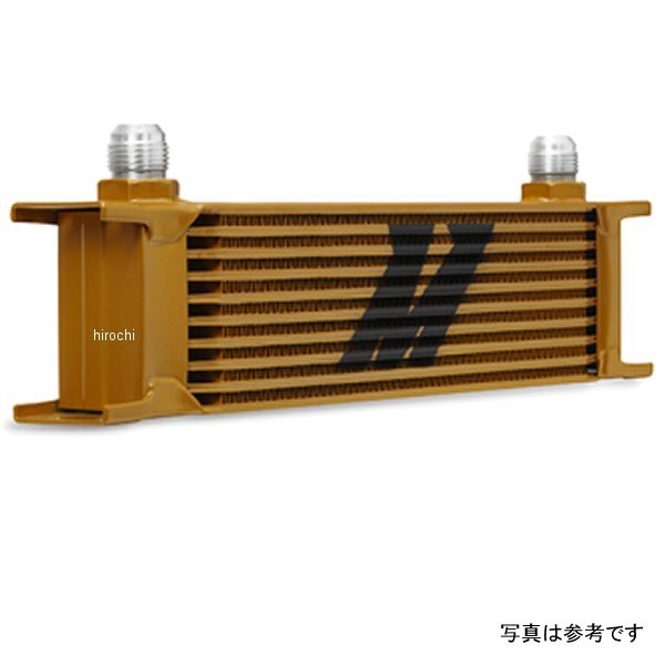 Mishimoto ユニバーサル 10 Row オイルクーラー ゴールド