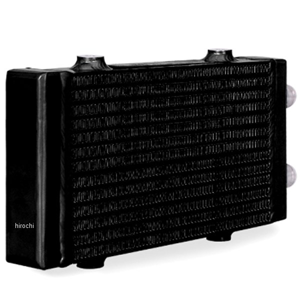 Mishimoto ユニバーサル スモールバー&プレート デュアルパス 黒 オイルクーラー