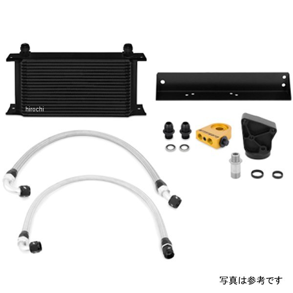 Mishimoto 10年-11年 ヒュインダイ Gensis クーペ 3.8L サーモスタット 黒 オイルクーラーキット