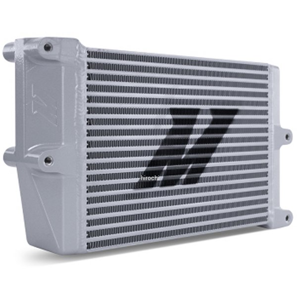 Mishimoto Heavy-Duty オイルクーラー 10in. Opposite-Side Outlets シルバー