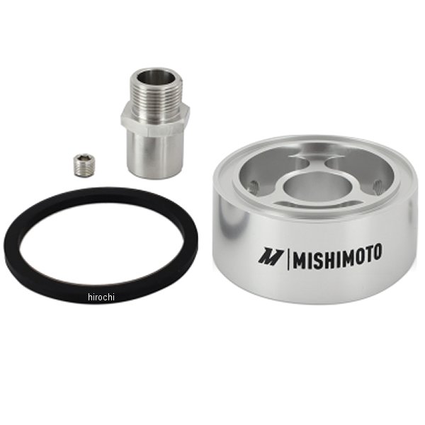 Mishimoto オイルフィルター スペーサー 32mm M22 x 1.5 スレッド シルバー