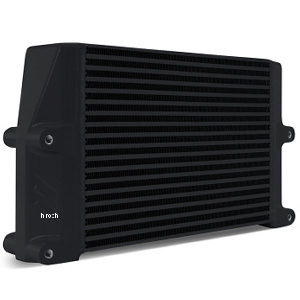 Mishimoto Heavy-Duty オイルクーラー 10in. Same-Side Outlets 黒