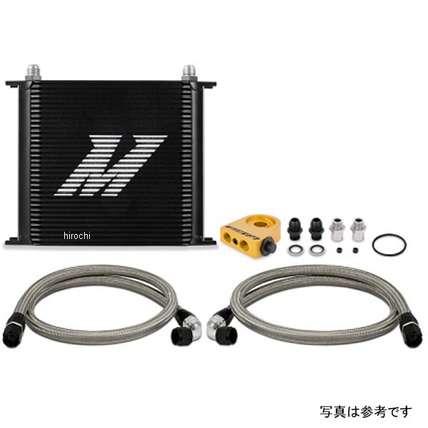 Mishimoto ユニバーサル サーモスタット オイルクーラーキット 34-Row 黒