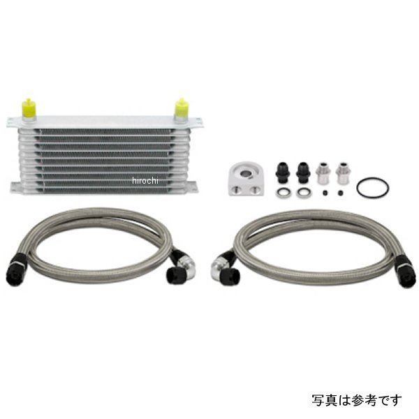 Mishimoto ユニバーサル 10 Row オイルクーラーキット Metal Braided Lines