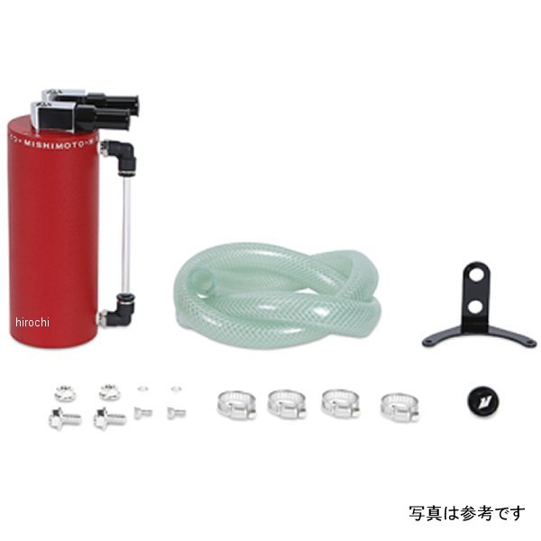 Mishimoto Small アルミニウム オイルキャッチタンク リンクルレッド